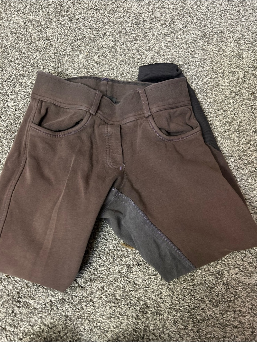 Women's Brown Performance Riding Leggings